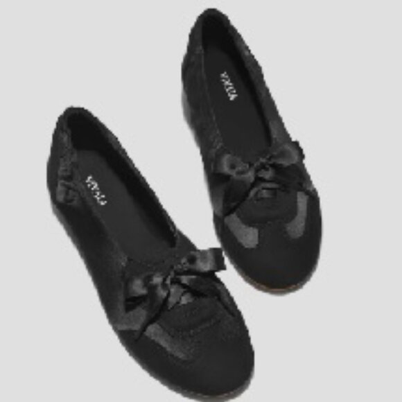 Vivaia Round-Toe Satin Sneakerina (Yanka) - Size 5.5 - NWT - Picture 1 of 7